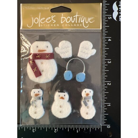 Jolees Boutique Snowmen Sticker Collage Set SPJ027 - Picture 1 of 2